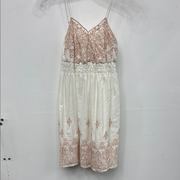 Mossimo Supply Co. Dresses & Skirts - Boho Cream and Tan Lace Dress